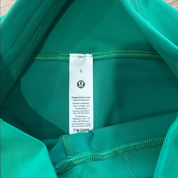 Lululemon Wunder Train HR tight 25” cascade green size 6 New with tags - Picture 8 of 8